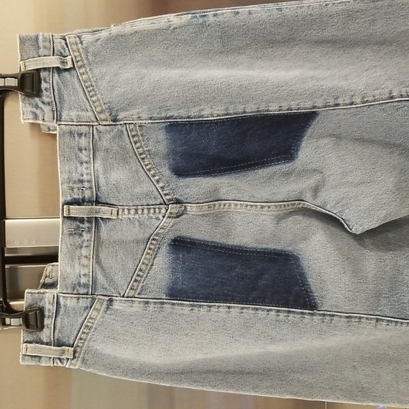 💕AGOLDE💕 Pieced Angled Jeans ~ Matrix Patchwork 29 NWOT - Picture 15 of 16